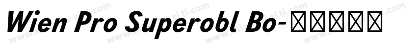 Wien Pro Superobl Bo字体转换